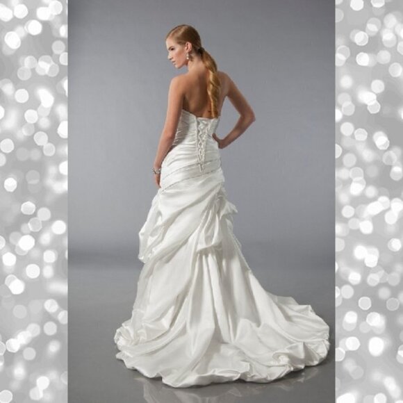 NWT Alfred Sung Bridal Wedding Gown 6891 - Picture 2 of 6